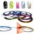 Set De 12 Cintillas Autoadheribles Para Uñas Colores